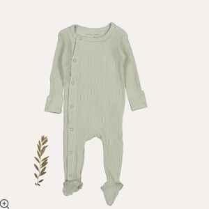 Lovely littles The ribbed Snap Romper green size 0 months